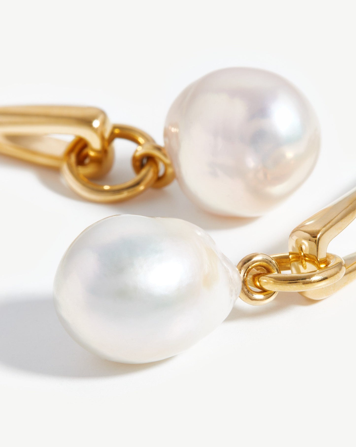Pearl Twisted Drop Earrings
