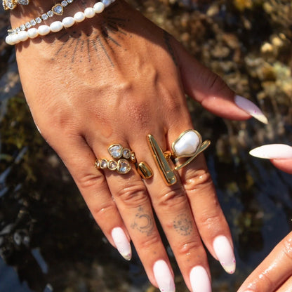 Heart shaped chakra ring (Adjustabe)