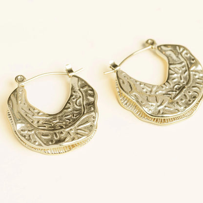 Soleil Crescent Hoops