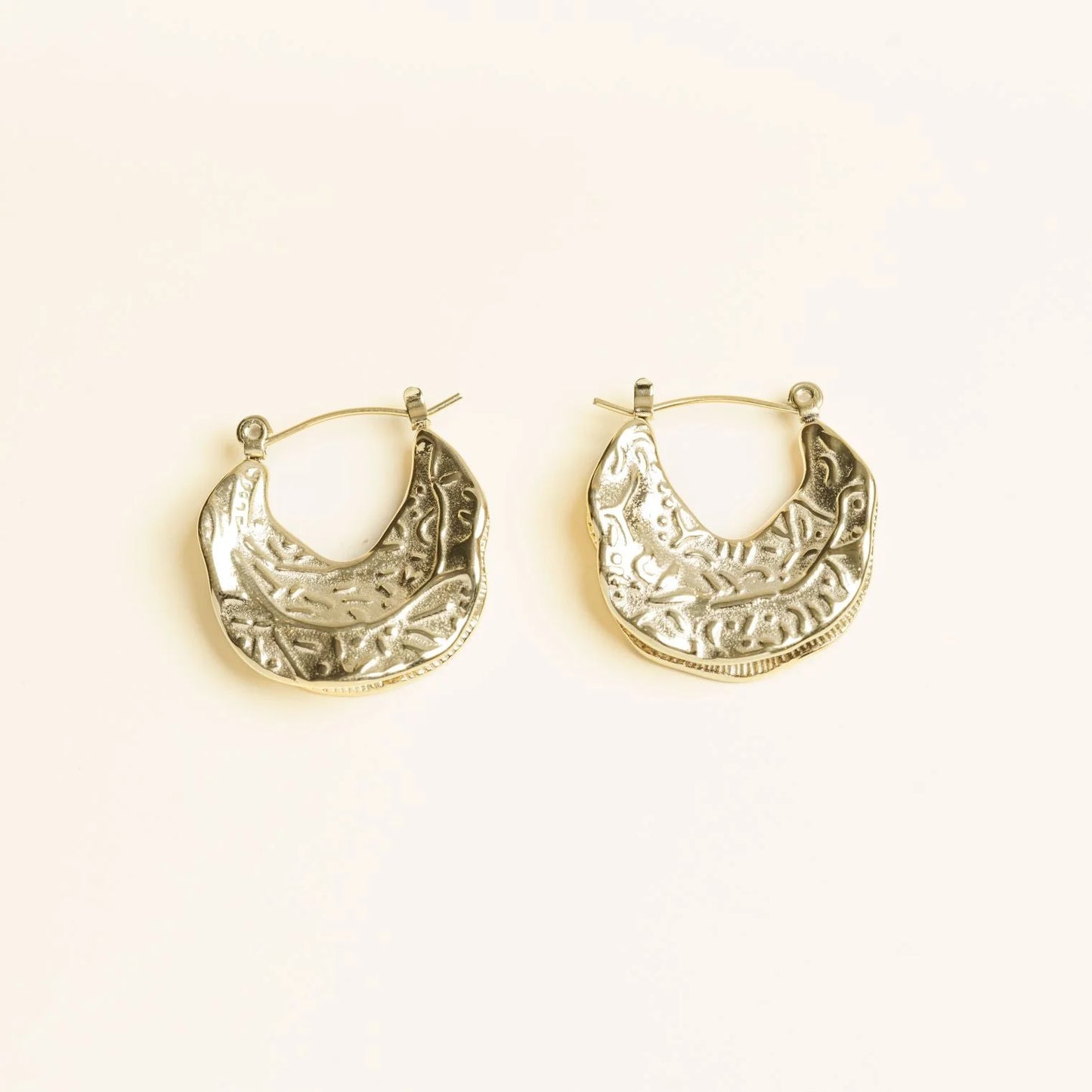 Soleil Crescent Hoops
