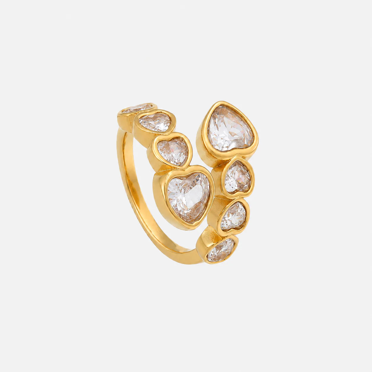 Heart shaped chakra ring (Adjustabe)