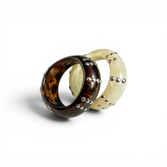Aurelia Moonstone & Amber Cuffs