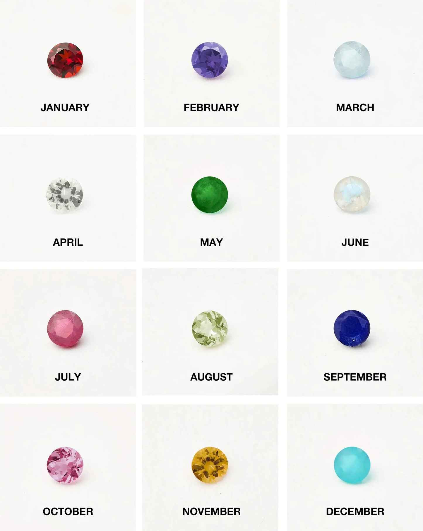 Birthstone Pendant Necklace