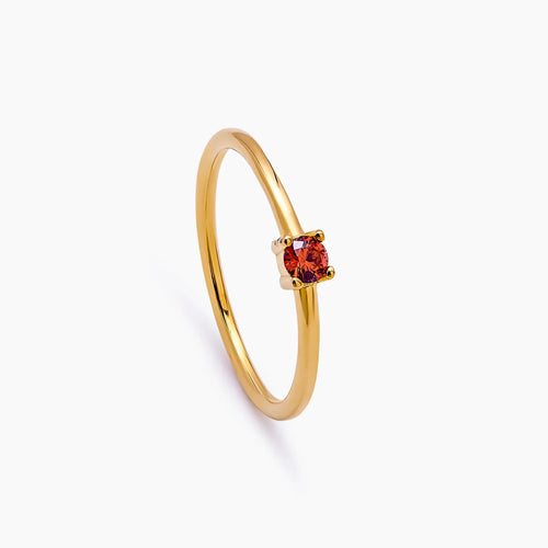 Dainty birthstone ring