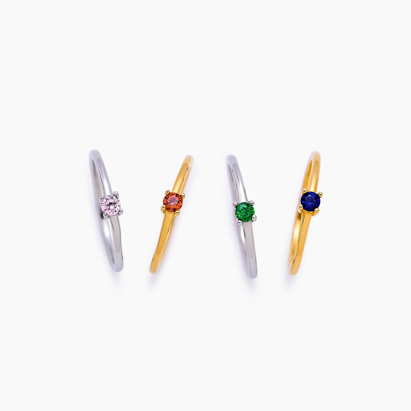 Dainty birthstone ring