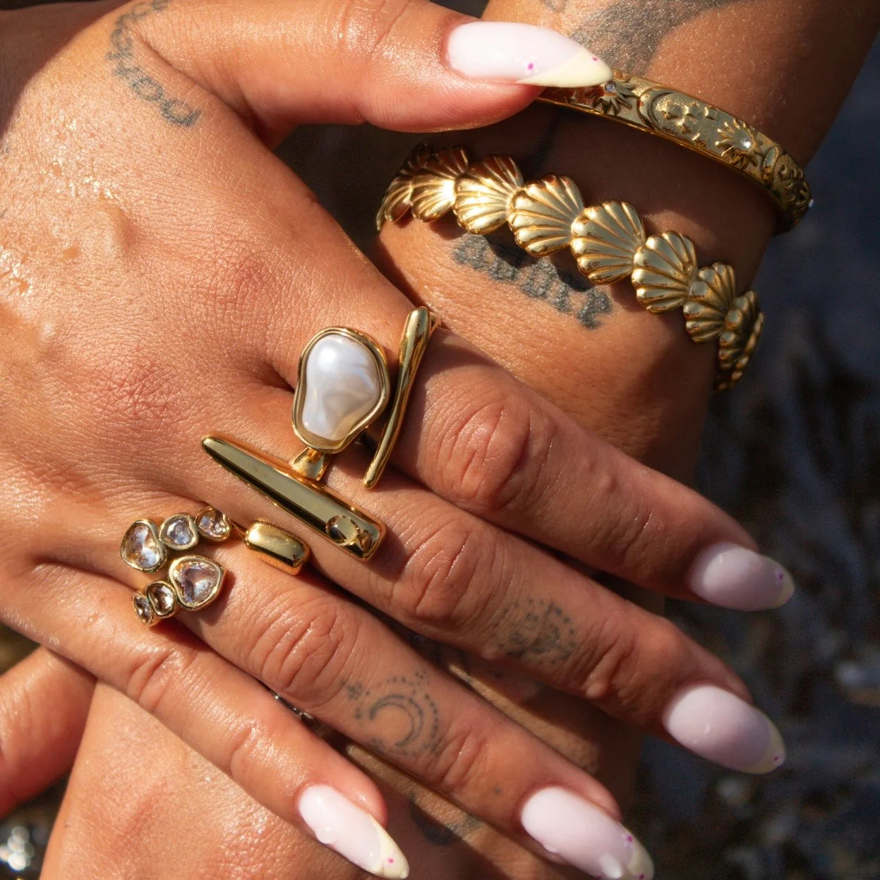 Heart shaped chakra ring (Adjustabe)
