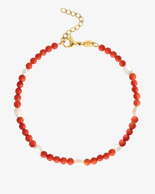 Coral Anklet
