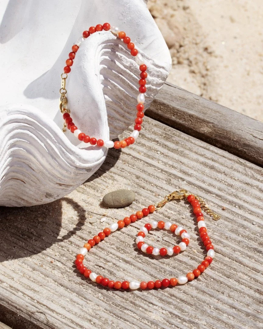 Coral Anklet