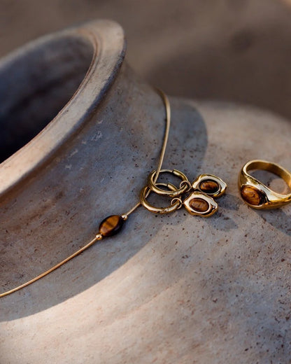 Tiger's Eye Earrings