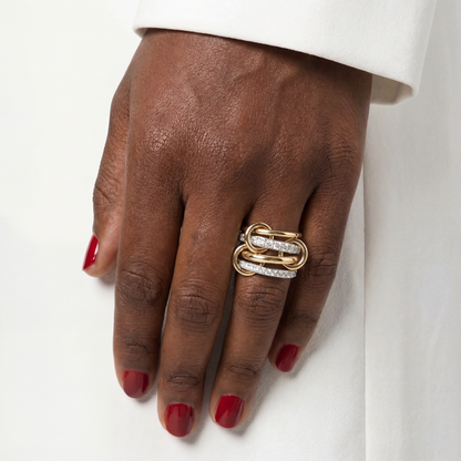 Forever Link Crystal Ring
