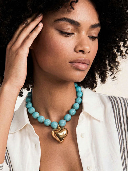 Love & Luck Turquoise Choker