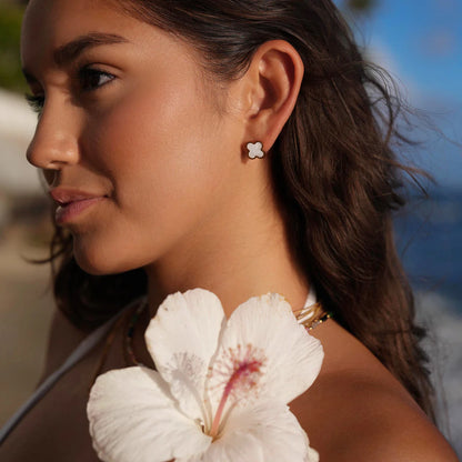 Pearl Clover earrings
