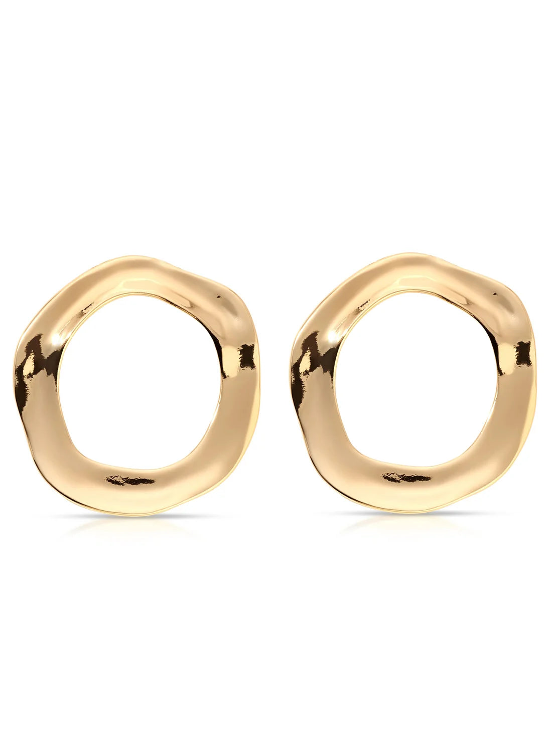 Liquid Open circle earrings