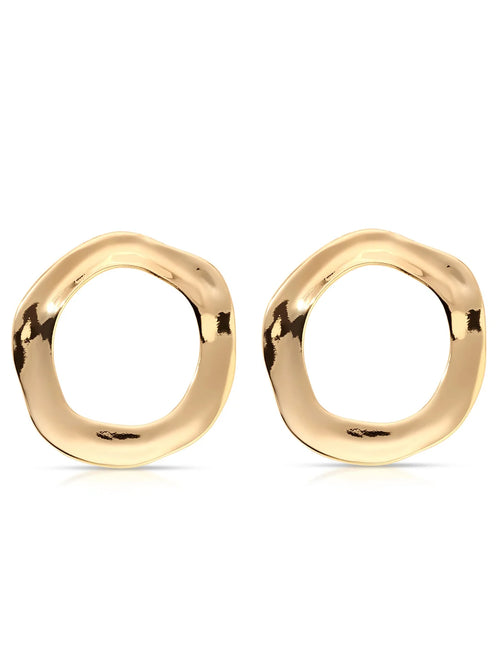 Liquid Open circle earrings