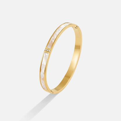 Celeste Gold Pearl Bracelet