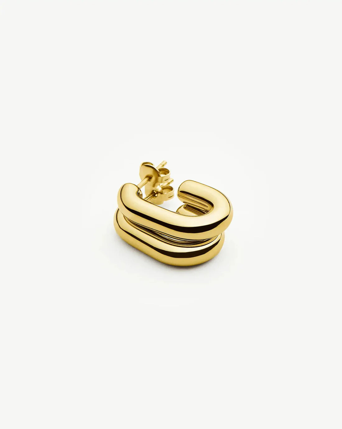 Chubby Oval Small Hoop Earrings