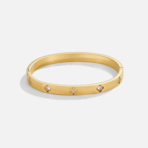Gold Clover Bangle