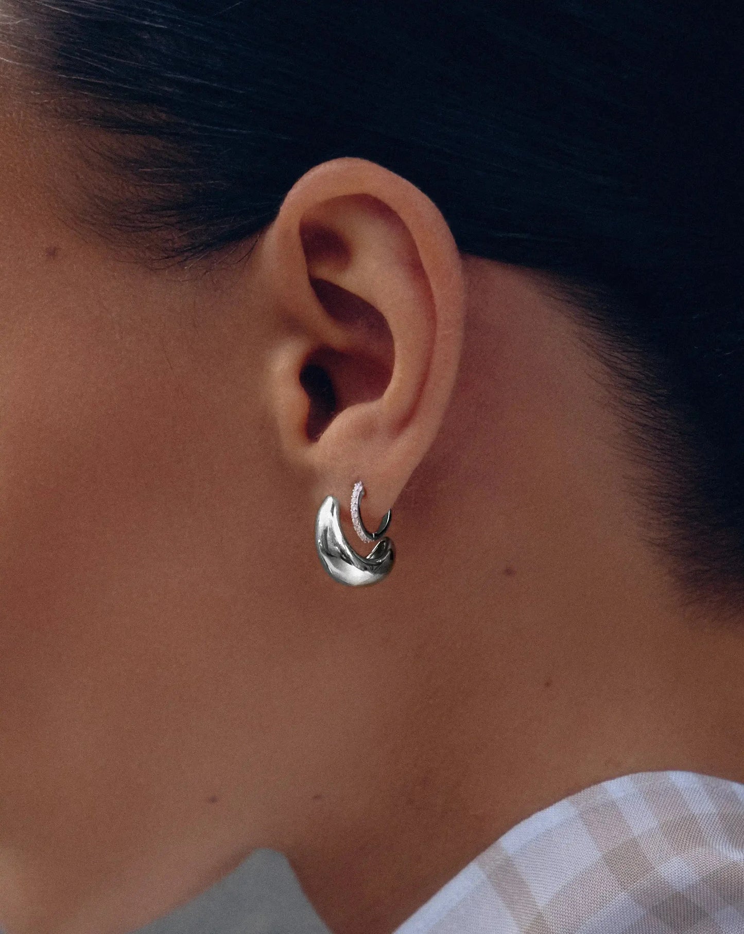Dome Mini Hoop Earrings