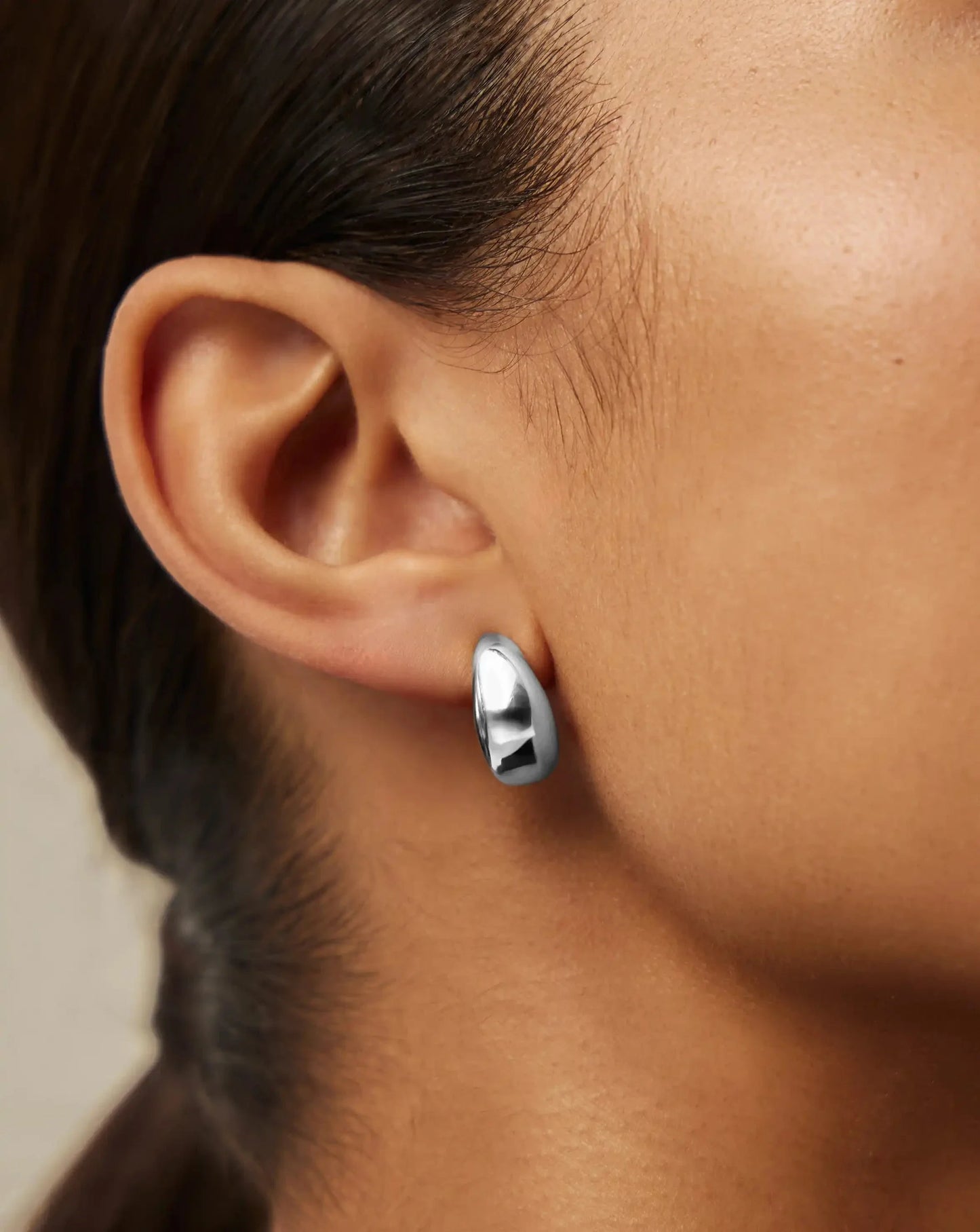 Dome Mini Hoop Earrings