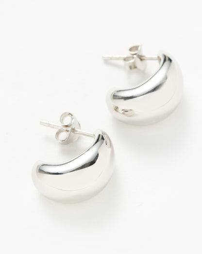 Dome Mini Hoop Earrings