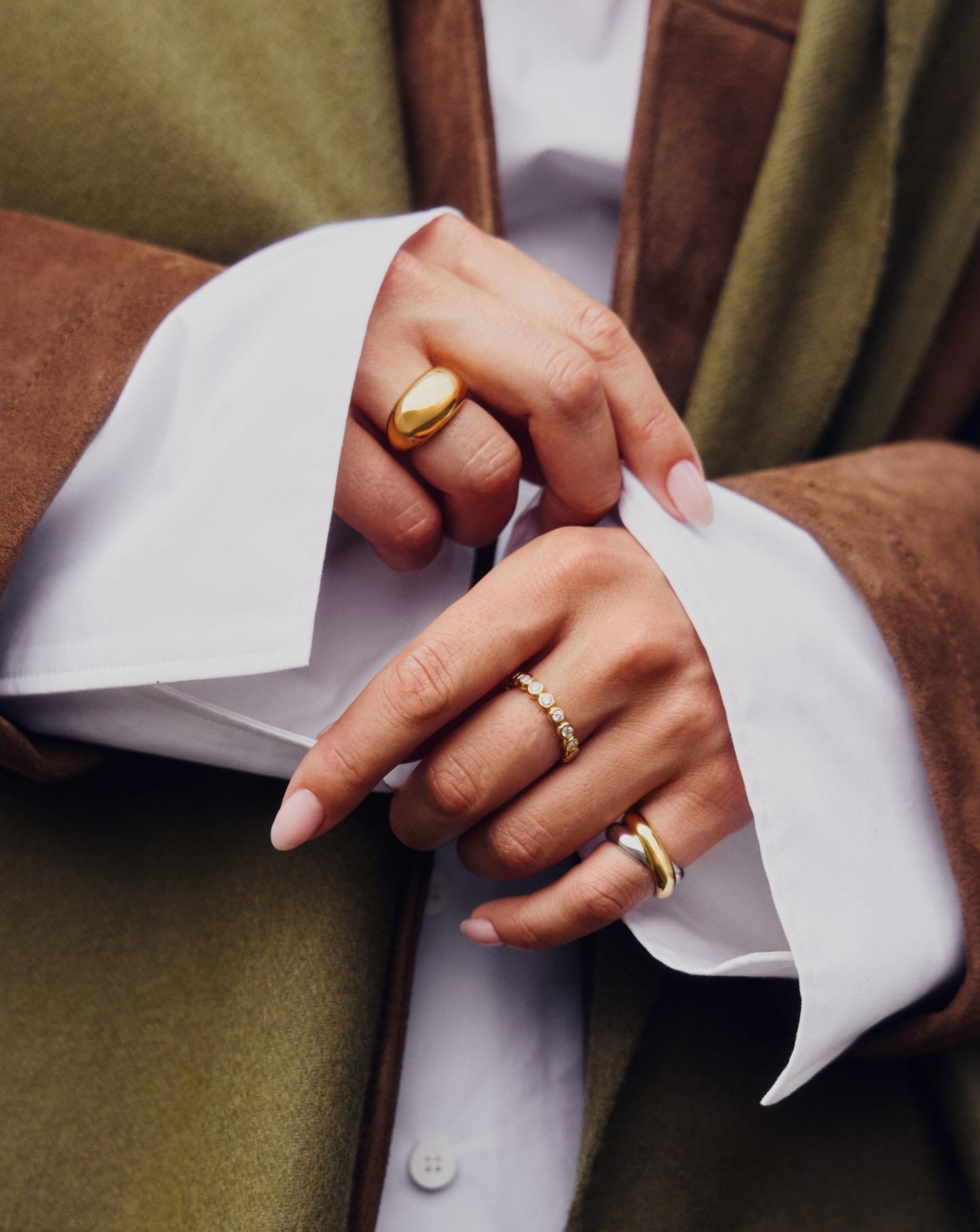 Tennis Eternity Stacking Ring