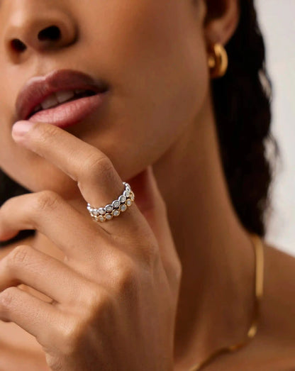 Tennis Eternity Stacking Ring